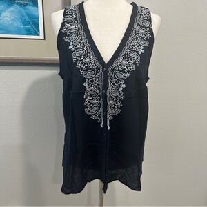 Converse one star embroidered cotton blouse size XL